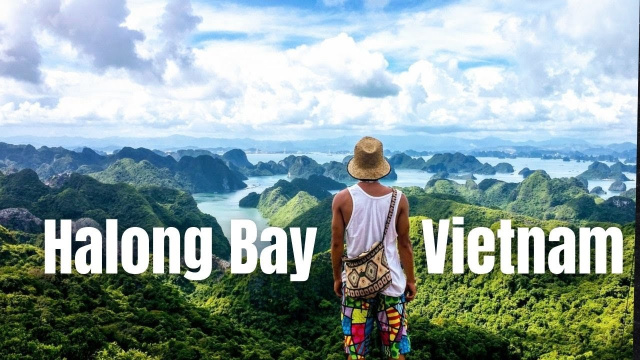 Aerial Shot of Halong Bay, Vietnam