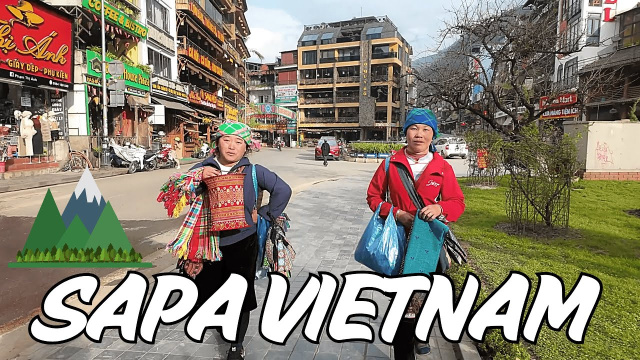 Sapa Vietnam City Center Street Walk Tour