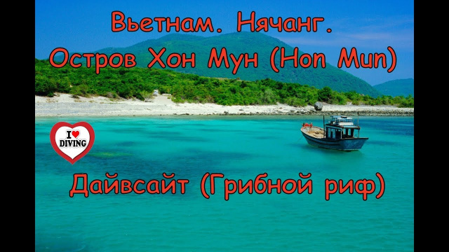 Дайвинг во Вьетнами. Нячанг. Остров Хон Мун (Hon Mun) Дайв-сайт Грибной риф (Mushroom Reef).