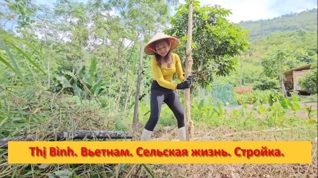 Thị B&igrave;nh. Вьетнам. Сельская жизнь. Стройка.