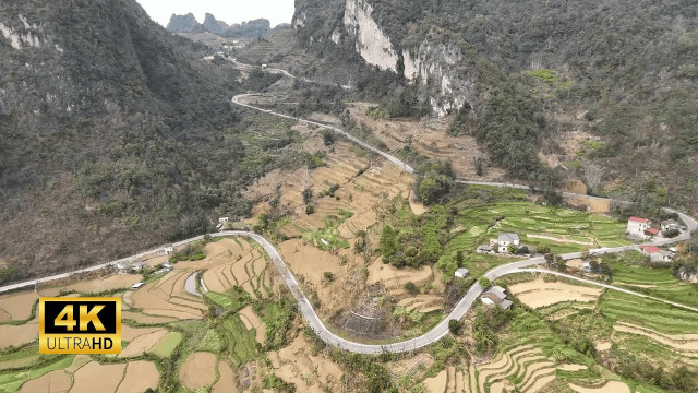 Cao Bang Province, Vietnam - 4k Cinematic and Scenic Drone Footage