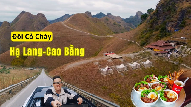 Địa điểm du lịch mới tại Cao Bằng - Đồi Cỏ Ch&aacute;y Hạ Lang || Du lịch Cao Bằng