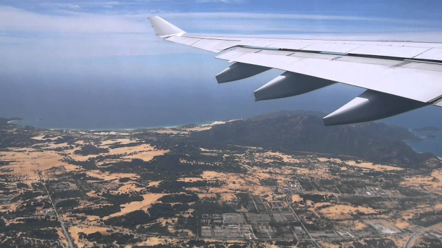Vietnam Airlines. A 330-200. Take off From Cam Ranh international airport. Взлет из Камрани.