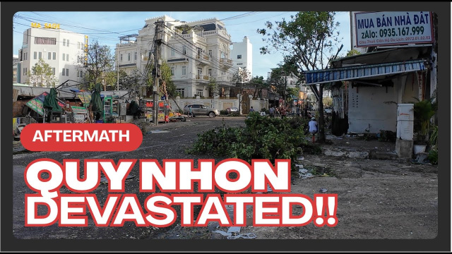 QUY NHON - THE TYPHOON AFTERMATH: TOTAL DEVASTATION