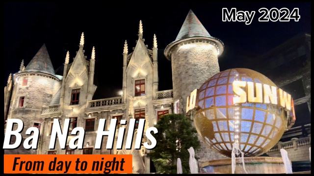 How to get to Mercure Danang french village and see Ba Na Hills from Day to Night.