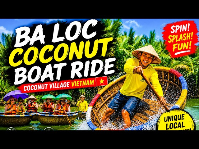 The BEST Coconut Boat Ride in Vietnam? | Ba Loc, Hoi An 🇻🇳