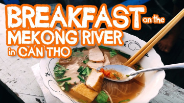 Breakfast on the MEKONG RIVER in Can Tho, Vietnam