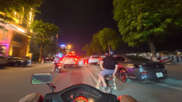 Driving around Lao Cai city, a city bordering China.