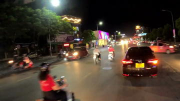 Driving to Hai Phong, Vietnam city center