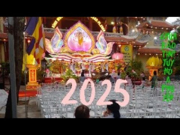 Buddha's birthday 2025 at Bao Tinh pagoda Tuy Hoa Phu Yen Vietnam