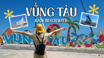 Vung Tau Back Beach complete walk - Vietnam