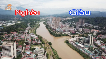 To&agrave;n cảnh Cửa Khẩu L&agrave;o Cai bi&ecirc;n giới Việt Nam - Trung Quốc #hnp